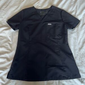 FIGS Women’s Catarina One-Pocket Scrub Top Black XS